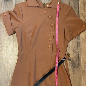 Elegant Brown Bettie Page Dress